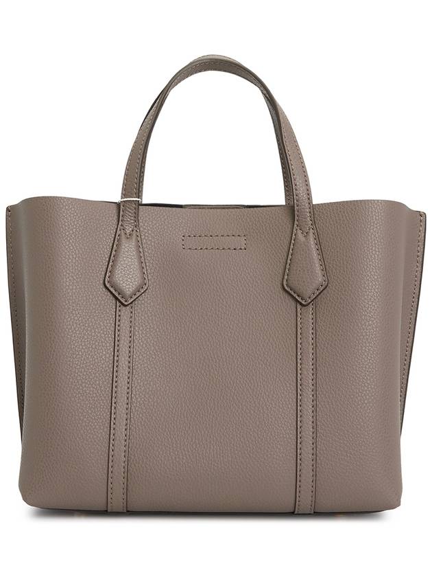 Perry Triple Compartment Small Tote Bag Dark Beige - TORY BURCH - BALAAN 5