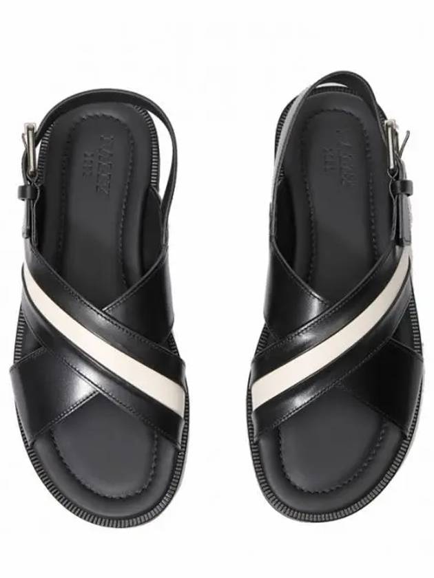 Jamilo strap leather sandals black - BALLY - BALAAN 2