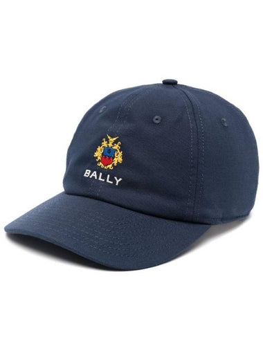 Embroidered Logo Ball Cap Navy - BALLY - BALAAN 1