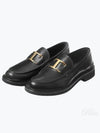 Men's Semi Shine Leather Loafers Black - TOD'S - BALAAN 2