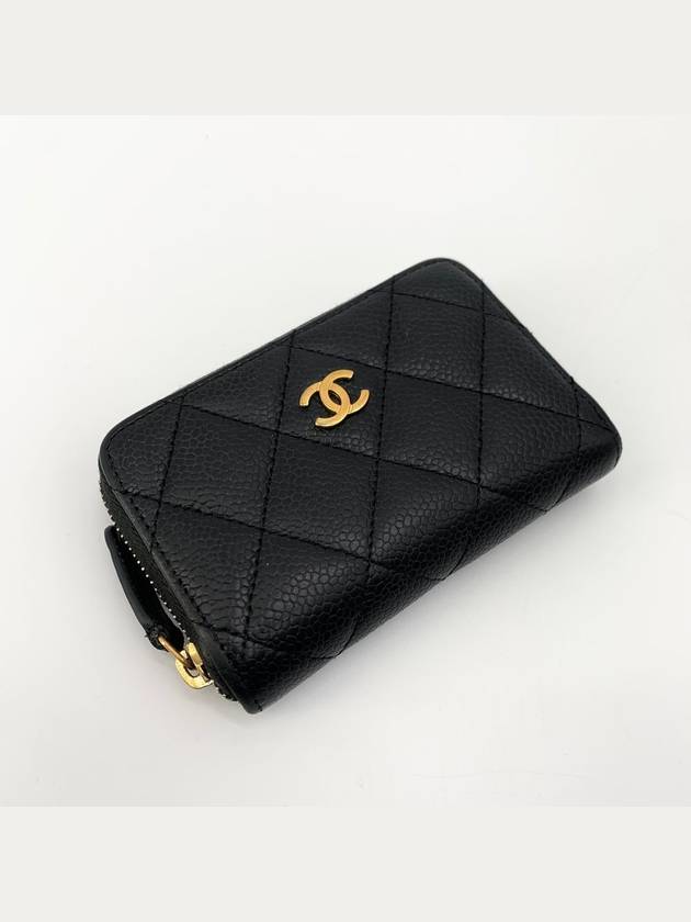 Caviar zipper gold card wallet - CHANEL - BALAAN 1