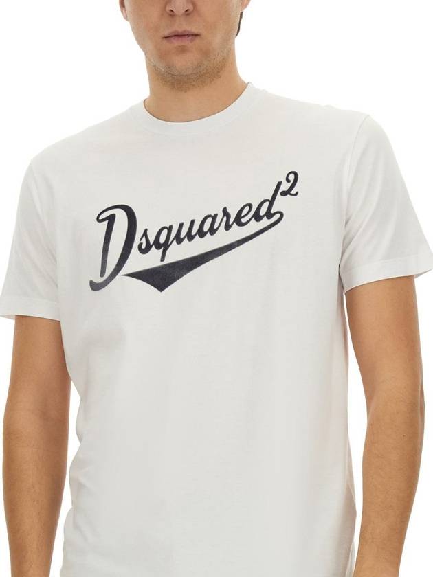 Dsquared2 "Cool Fit Velvet Logo" T-Shirt - DSQUARED2 - BALAAN 4