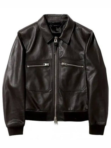 grain leather jacket - TOM FORD - BALAAN 1