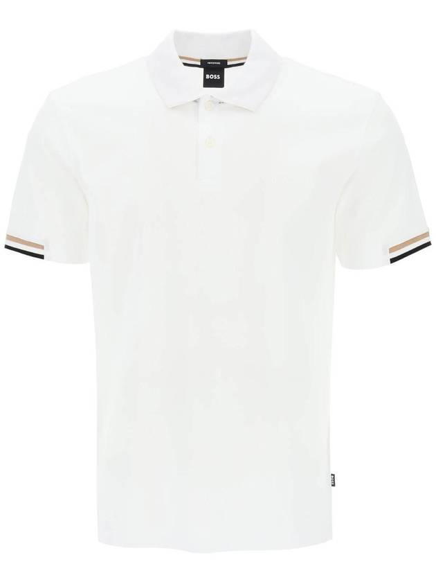 Men's Rubber Rise Logo Regular Fit Polo Shirt - HUGO BOSS - BALAAN 1