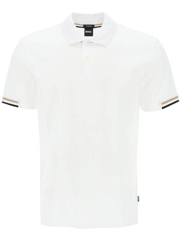 Men's Rubber Rise Logo Regular Fit Polo Shirt - HUGO BOSS - BALAAN 1