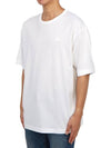 Logo Patch Cotton Short Sleeve T-Shirt White - ACNE STUDIOS - BALAAN 3