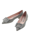 Women's Flats Leather Ballerina Shoes Grey - ROGER VIVIER - BALAAN 2