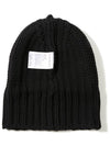 Logo Patch Cashmere Blend Beanie Black - MONCLER - BALAAN 5