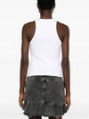 Embroidered Logo Sleeveless White - MSGM - BALAAN 5