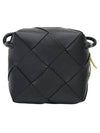 Cassette Intrecciato Mini Shoulder Bag Black - BOTTEGA VENETA - BALAAN 4