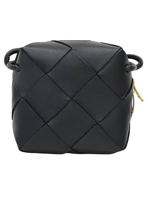 Cassette Intrecciato Mini Shoulder Bag Black - BOTTEGA VENETA - BALAAN 4