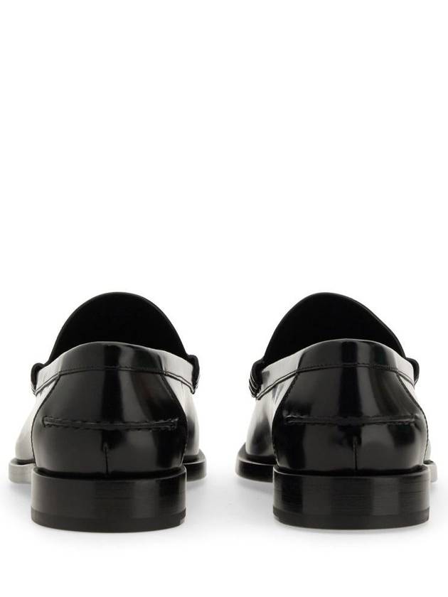 Mr G Mocassin Leather Loafers Black - GIVENCHY - BALAAN 4