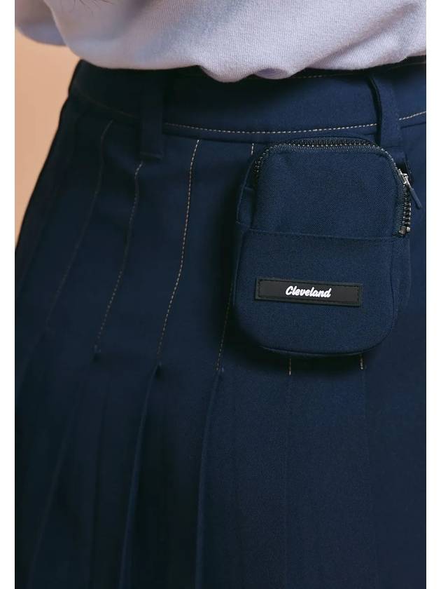 Women s Police Board Ball Pouch SET Pleated Culottes Navy - CLEVELAND GOLF - BALAAN 4