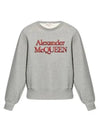 Embroidery Logo Sweatshirt Grey - ALEXANDER MCQUEEN - BALAAN 2