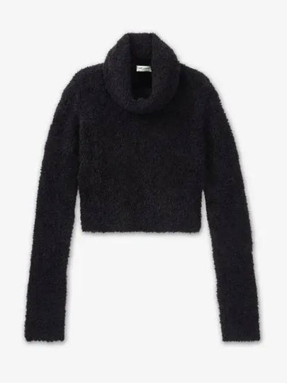 Jumper Long Sleeve Turtleneck Black - SAINT LAURENT - BALAAN 2