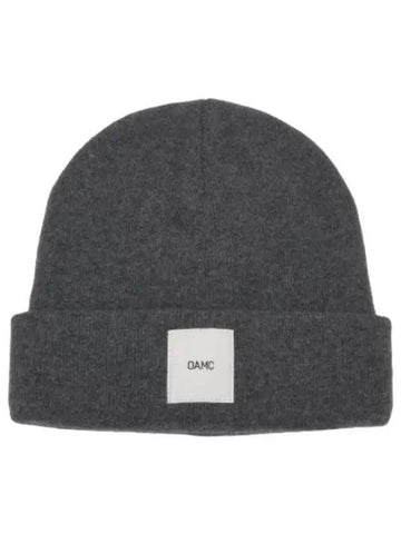 Whistler Logo Patch Beanie Stone Gray Hat - OAMC - BALAAN 1