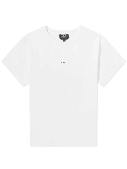 Jade Logo Short Sleeve T-Shirt White - A.P.C. - BALAAN 2