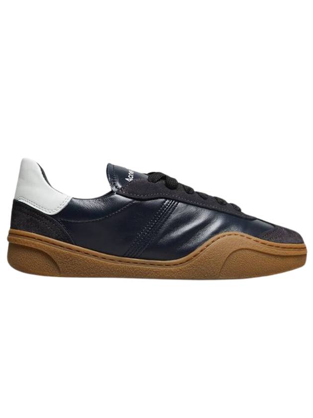 Panel Design Leather Low-Top Sneakers Black - ACNE STUDIOS - BALAAN 1