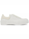 Deck Plimsoll Lace-Up Low-Top Sneakers White - ALEXANDER MCQUEEN - BALAAN 2