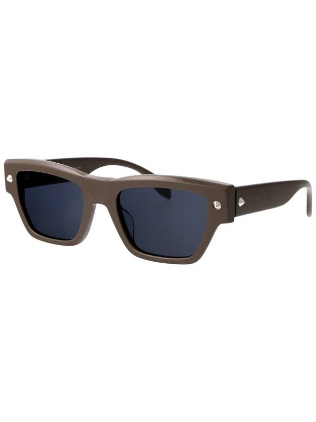 Sunglasses AM0409S 003 003 BROWN BROWN BLUE - ALEXANDER MCQUEEN - BALAAN 3