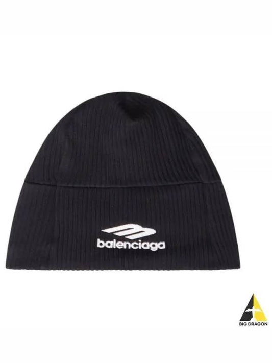 Logo Beanie Black - BALENCIAGA - BALAAN 2