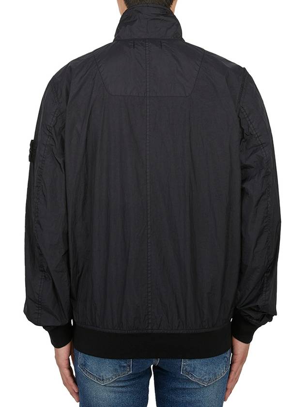 Garment Dyed Crinkle Reps R-Nylon Jacket Blue - STONE ISLAND - BALAAN 5