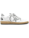 Ball Star Heel Tab Low Sneakers White Silver - GOLDEN GOOSE - BALAAN 2