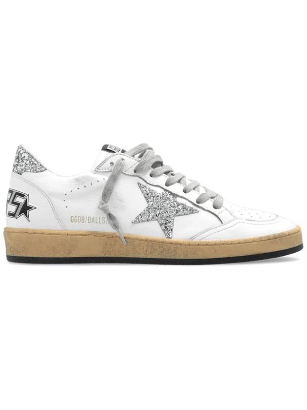 Ball Star Heel Tab Low Sneakers White Silver - GOLDEN GOOSE - BALAAN 2