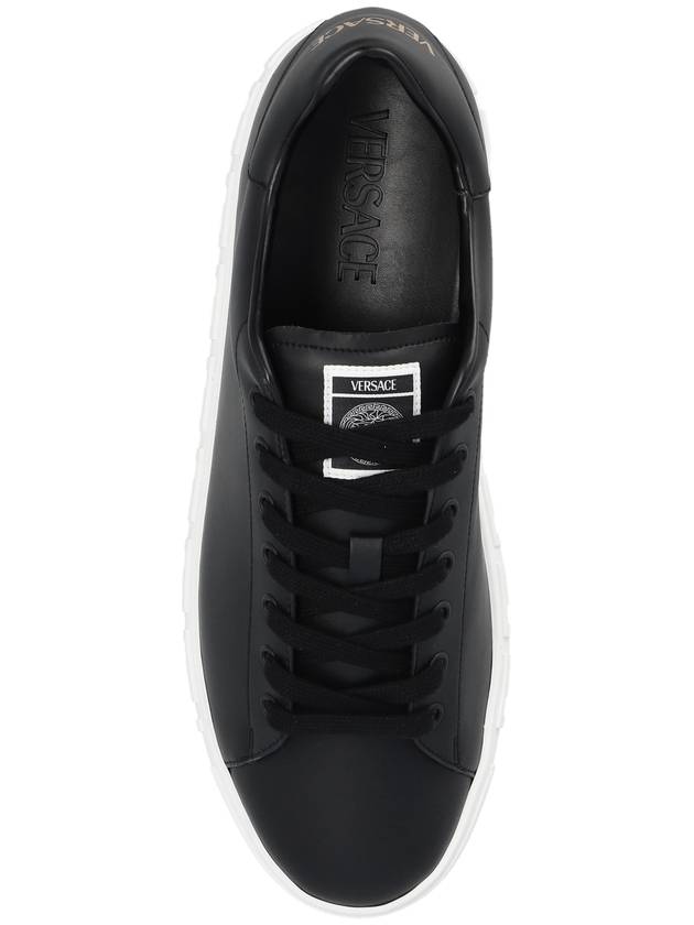 Greca Low Top Sneakers Black - VERSACE - BALAAN 7