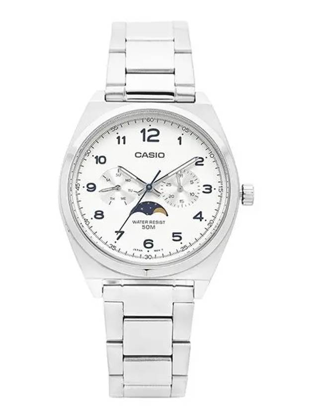 MTP M300D 7AVDF MTP M300D 7A Analog Moon Phase Metal Watch Men's Watch Men's Watch - CASIO - BALAAN 1