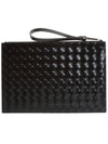 Intrecciato Medium Clutch Bag Black - BOTTEGA VENETA - BALAAN 1