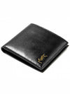 Tiny Monogram Half Wallet Black Gold - SAINT LAURENT - BALAAN 4