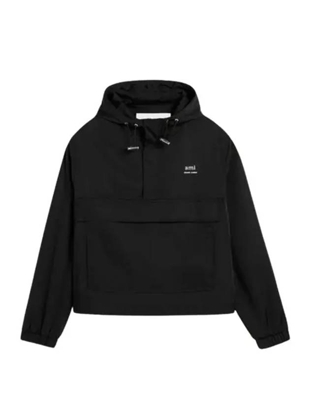 Alexandre Mattiussi Windbreaker Hoodie Black - AMI - BALAAN 2