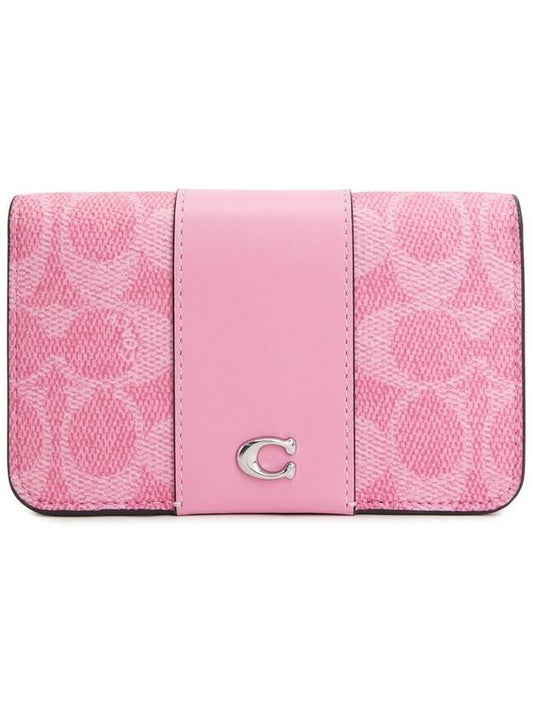 Essential Women s Card Wallet CR542 LH VIVID PINK - COACH - BALAAN 1