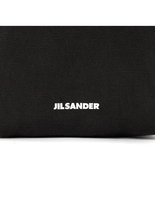 Dumpling Canvas Bucket Bag Black - JIL SANDER - BALAAN 9