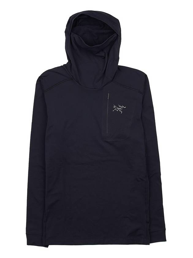 Rho LT Hooded Long Sleeve Shirt Black - ARC'TERYX - BALAAN 11