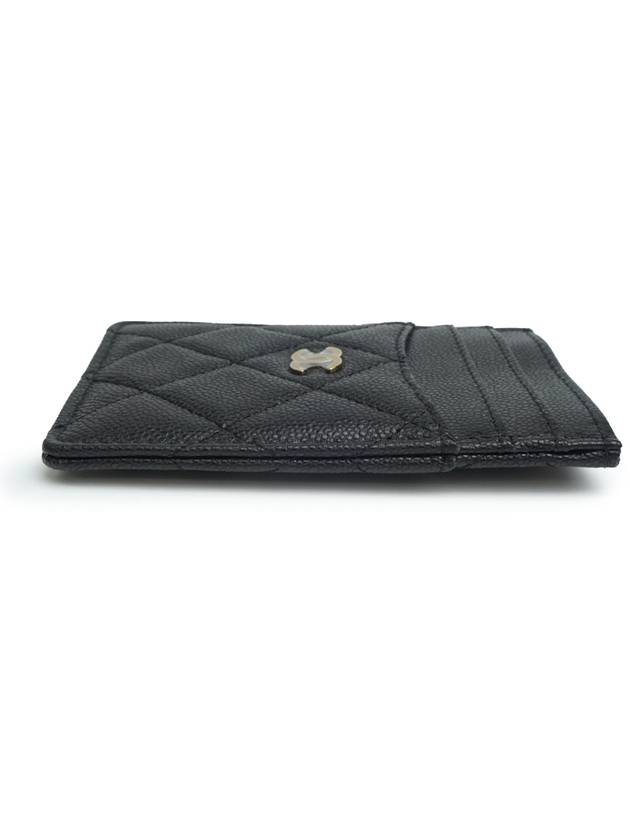 Classic Gold CC Logo Caviar Card Wallet Black - CHANEL - BALAAN 6