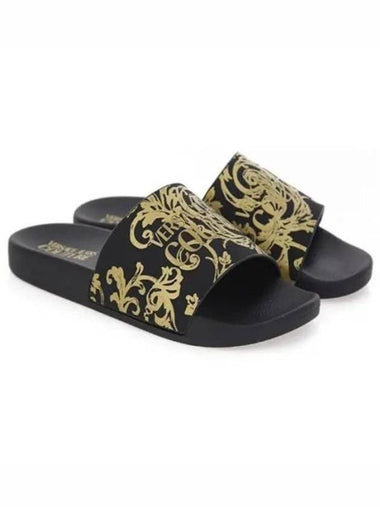 Mule Slippers 76VA3SQ3 ZS365 G89 Black - VERSACE - BALAAN 1