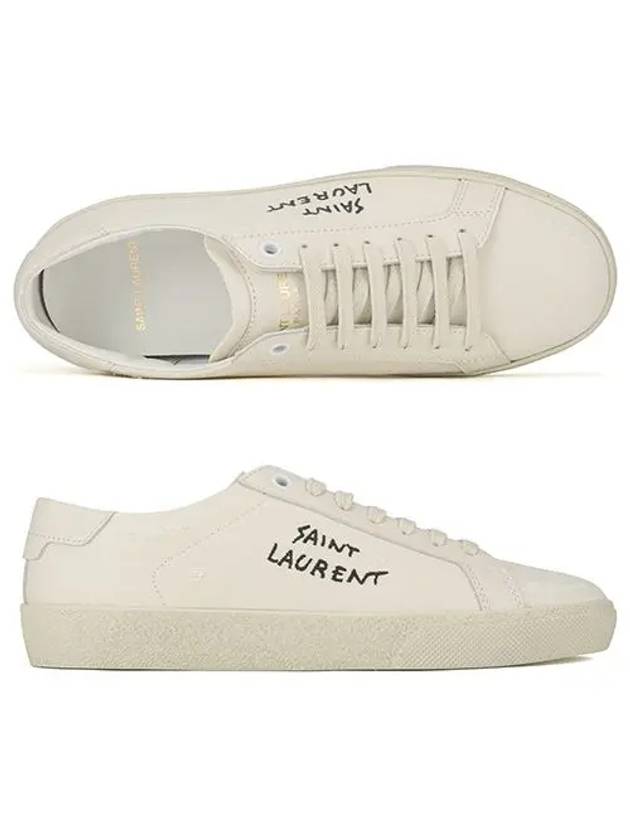 Court Classic SL/06 Sneakers Cream - SAINT LAURENT - BALAAN 4