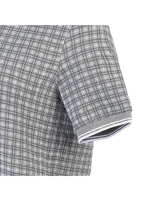 Check Tweed Crewneck Short Dress Grey - THOM BROWNE - BALAAN 7