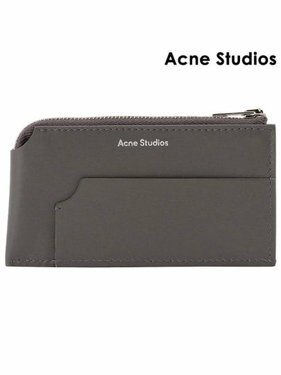 Logo Zipper Card Wallet  Dark Grey - ACNE STUDIOS - BALAAN 2