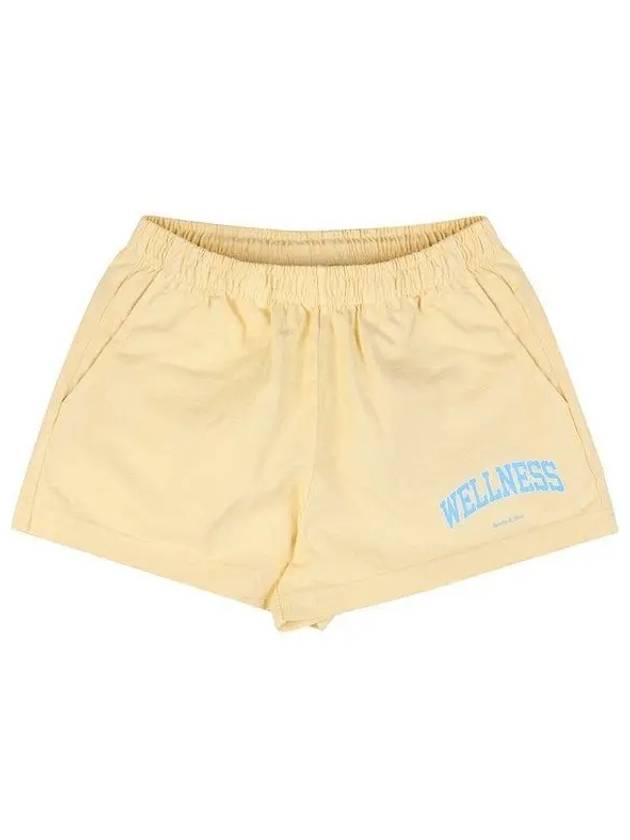 Straight Cotton Shorts Light Yellow - SPORTY & RICH - BALAAN 2