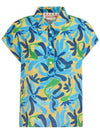 Art Print Short Sleeve Shirt Blue - MARNI - BALAAN 1