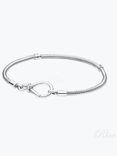 Moments Infinity Note Snake Chain Bracelet Silver - PANDORA - BALAAN 2