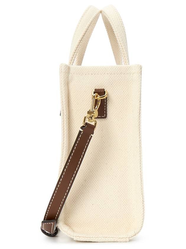 Crystallia Fabric Tote Bag Natural - BALLY - BALAAN 4