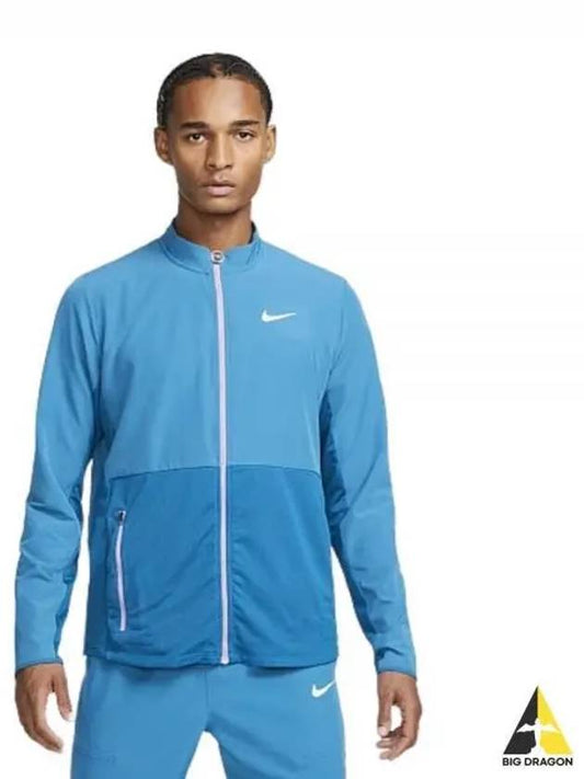 Court Advantage Tennis Track Jacket Blue - NIKE - BALAAN 2