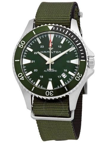 Hamilton Khaki Navy Automatic Green Dial Sprite Bezel Men's Watch H82375961 - HAMILTON - BALAAN 1