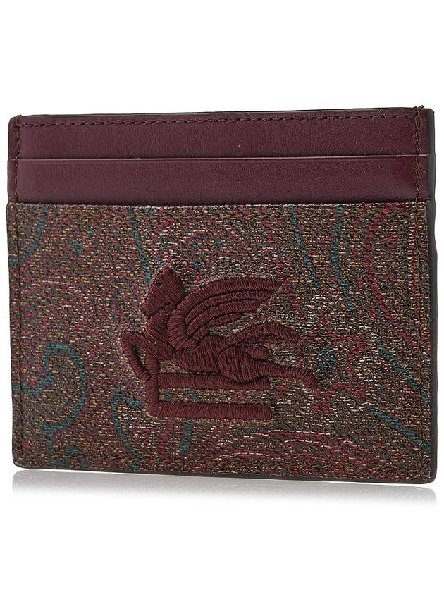 Tesuto Paisley Card Wallet Brown - ETRO - BALAAN 3