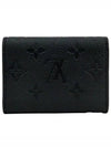 Monogram Embossed Leather Business Card Wallet Black - LOUIS VUITTON - BALAAN 7