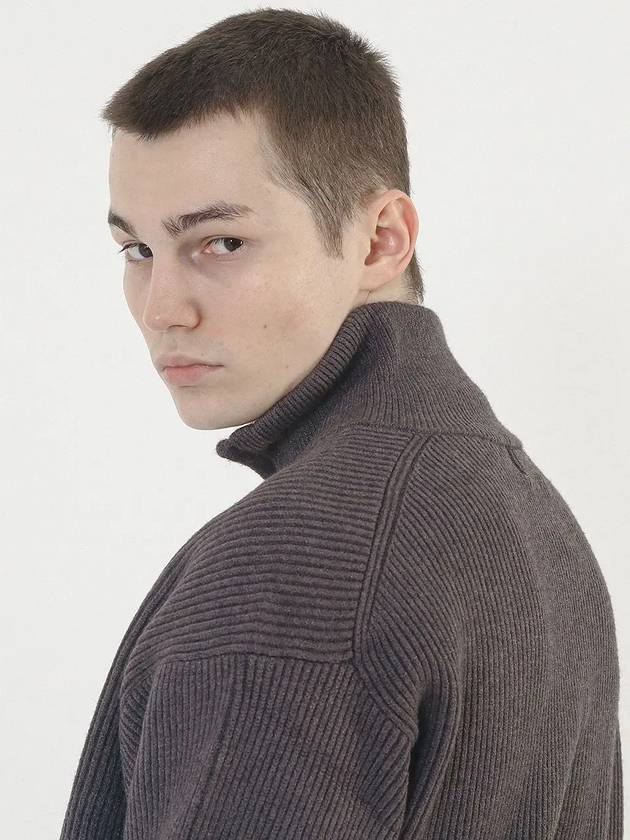 Modal Knit Half Zip up Charcoal - CHANCE'S NOI - BALAAN 5